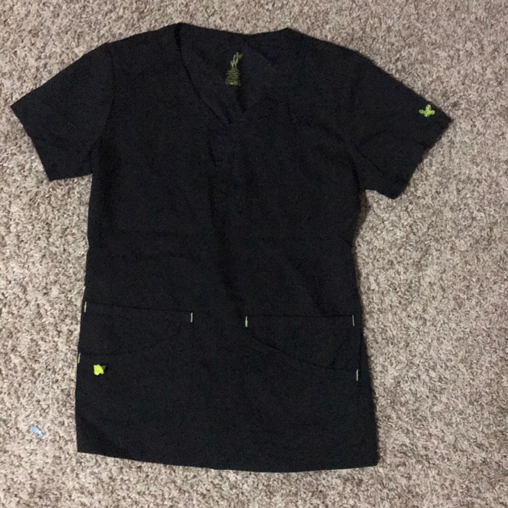 Black Scrub Top by ViVi